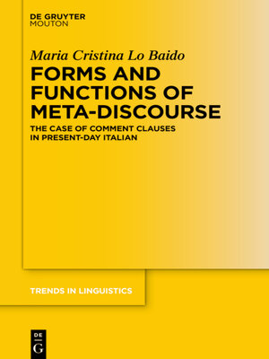 cover image of Forms and Functions of Meta-Discourse